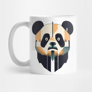 Cute shock panda | Black, orange, and blue Mug